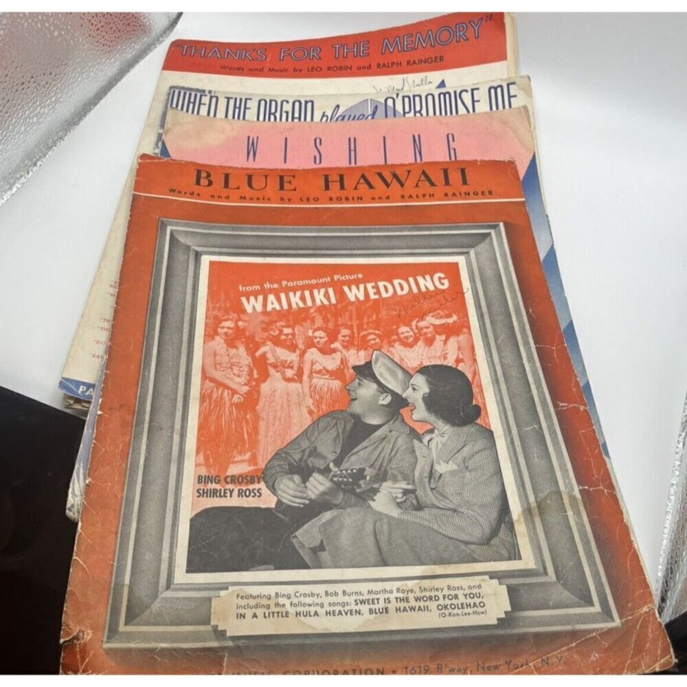 Vintage Sheet Music Lot Of 4 1930's Piano